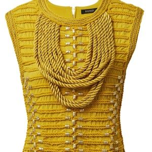 BALMAIN x H&M Braided Embroidered Rope Blouse Top